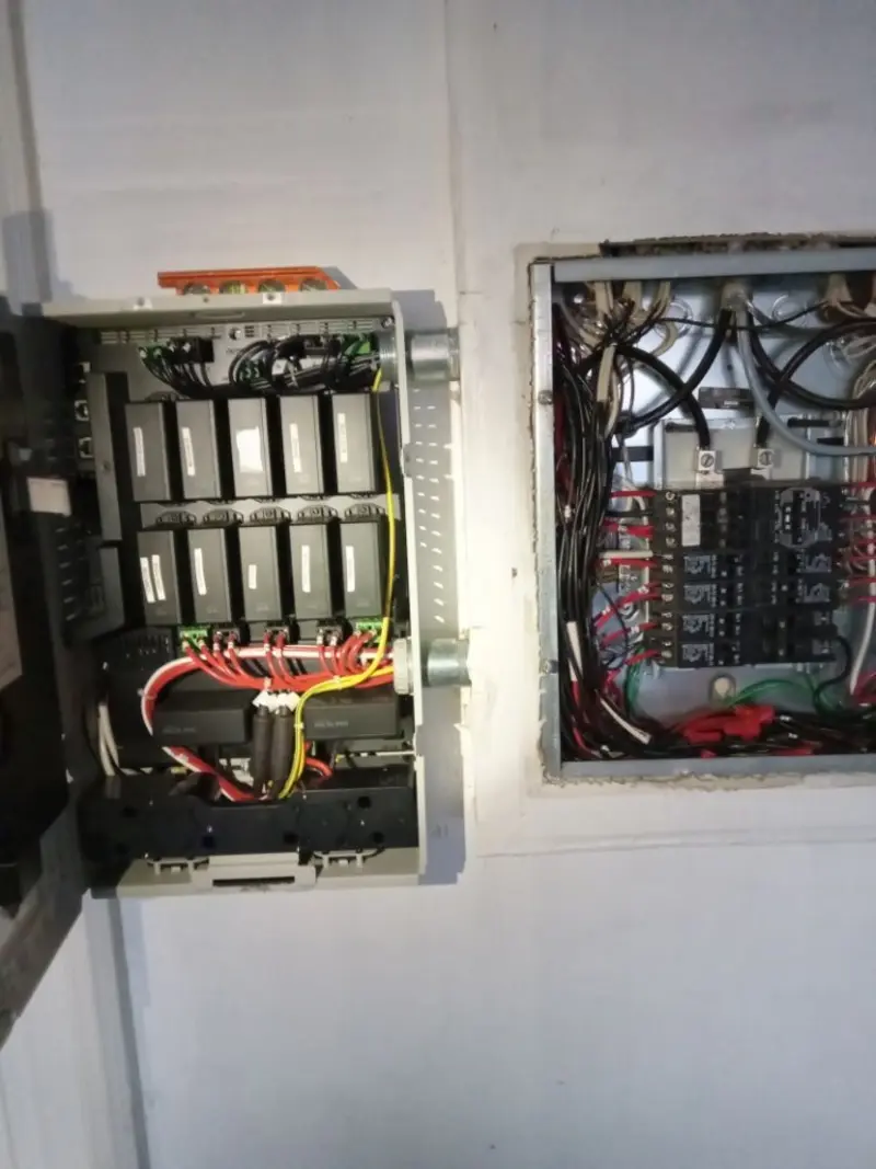 Electrical panel upgrade completed for Security Camera Wiring in Hannibal